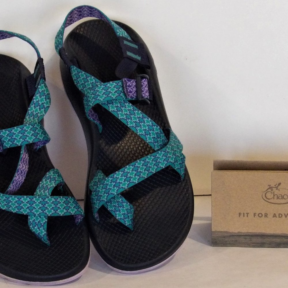 Chaco Teal & Lavender Z2 Classic Sandals Women's Size 10